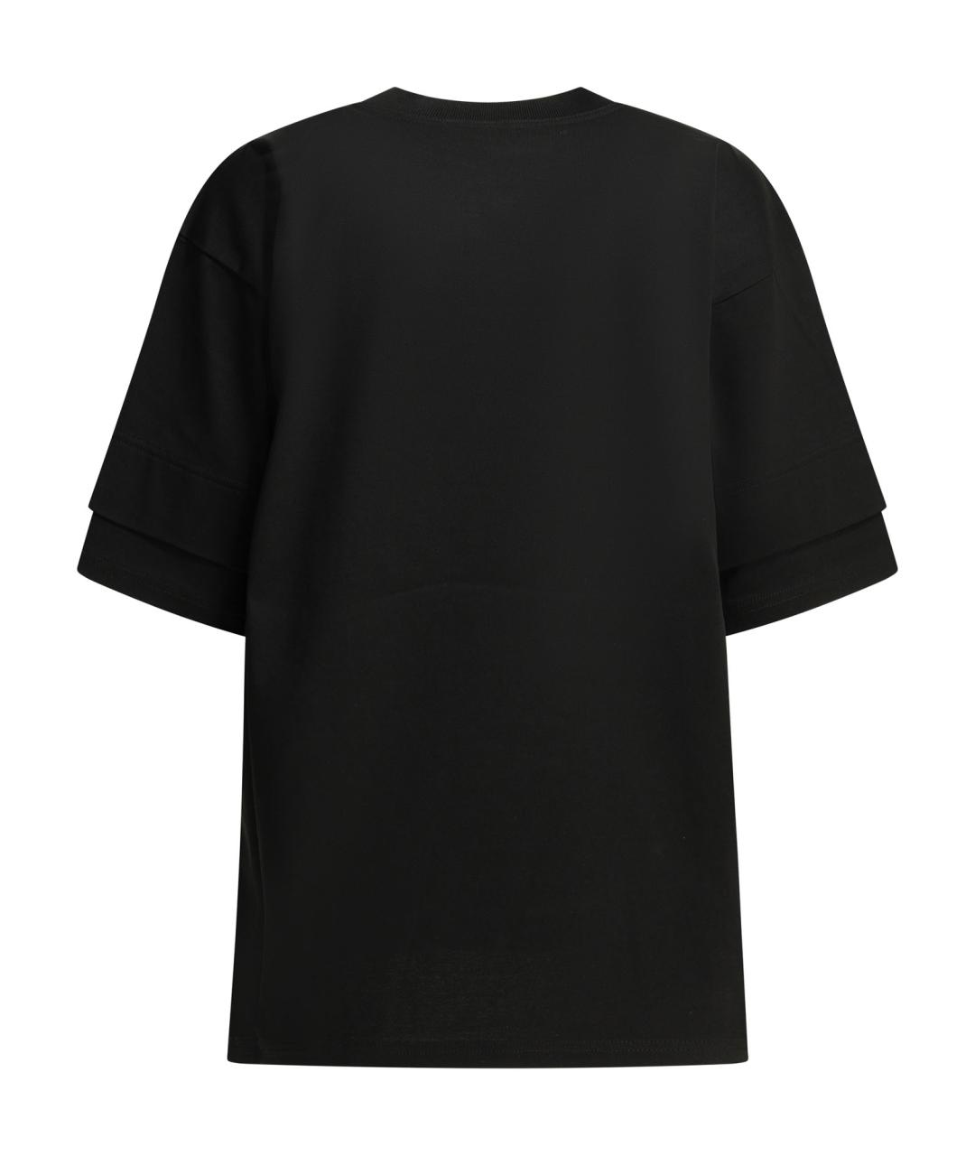 ALAIA Черная хлопковая футболка, фото 2