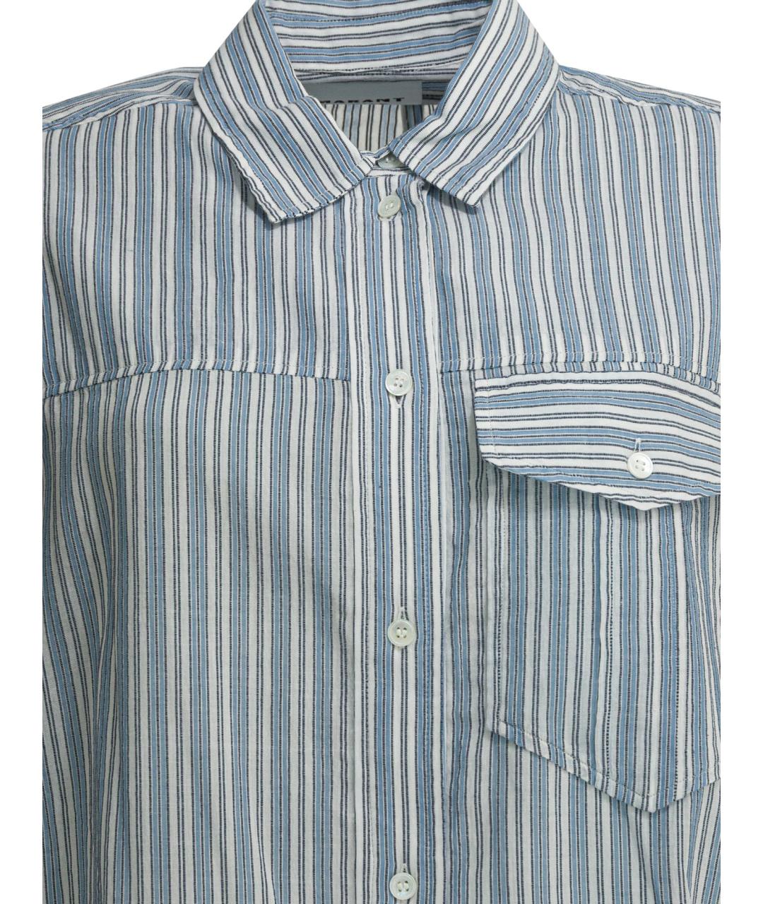 ISABEL MARANT ETOILE Синее хлопковое повседневное платье, фото 3