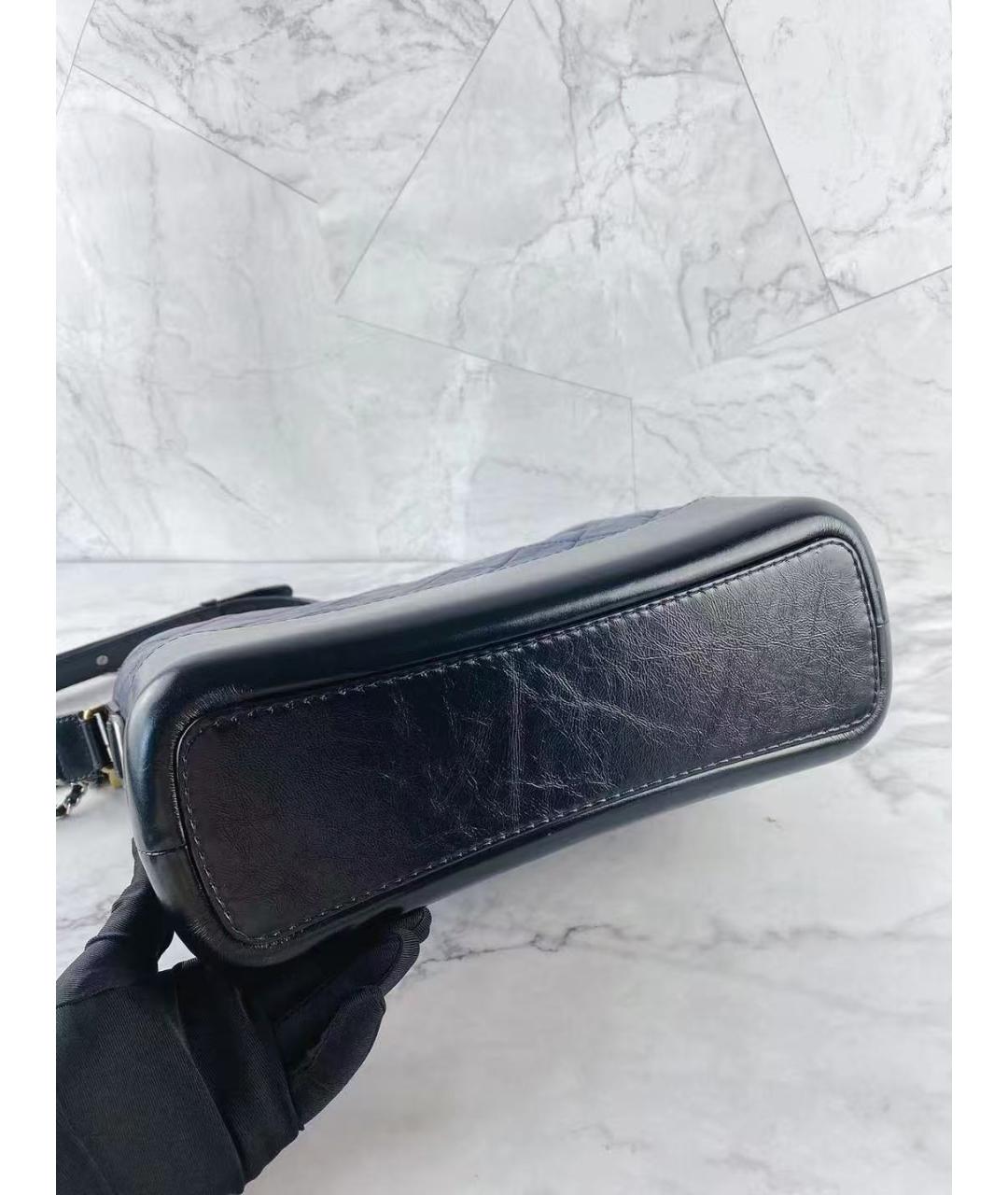 CHANEL Синяя кожаная сумка через плечо, фото 5