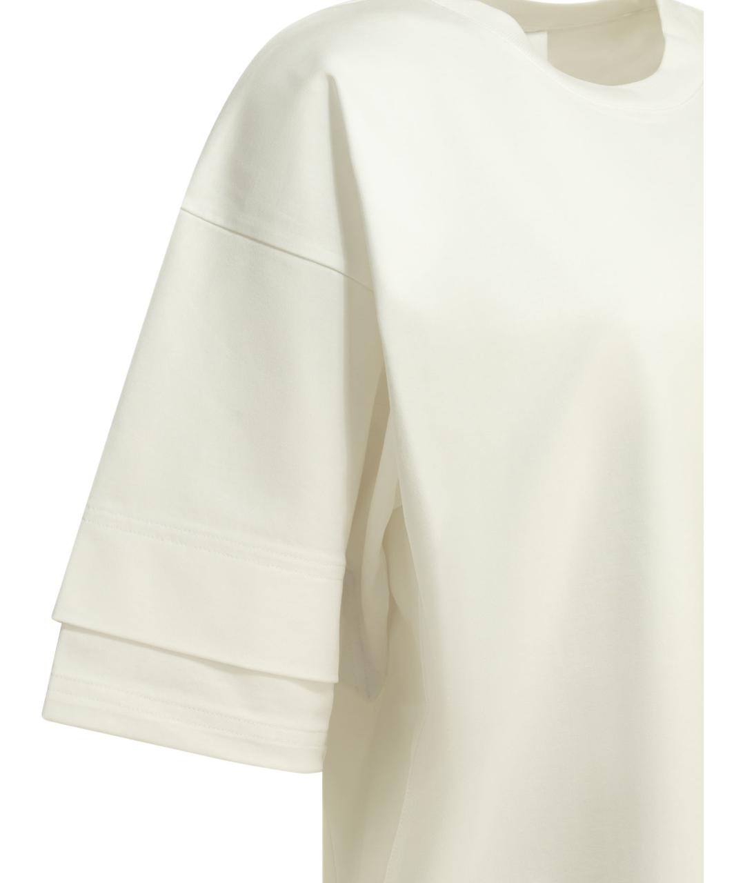 ALAIA Белая хлопковая футболка, фото 3