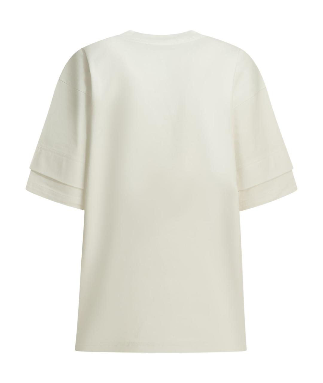 ALAIA Белая хлопковая футболка, фото 2