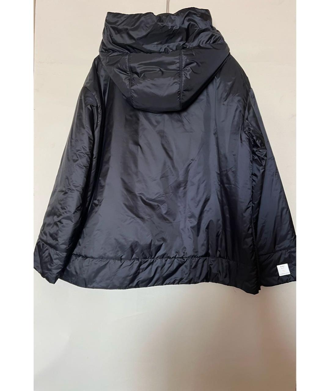 MAX MARA Темно-синяя полиэстеровая куртка, фото 3