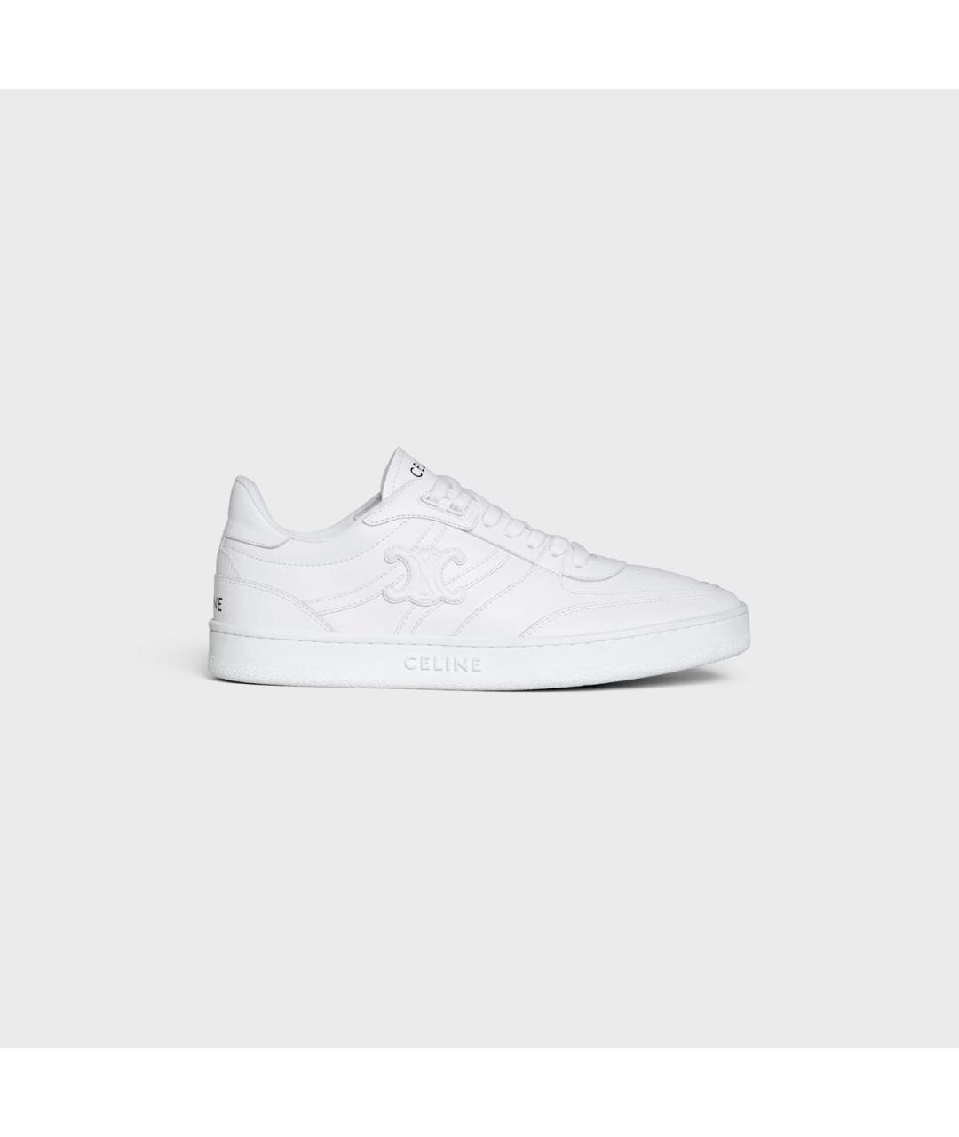 CELINE Белые кожаные кеды, фото 6