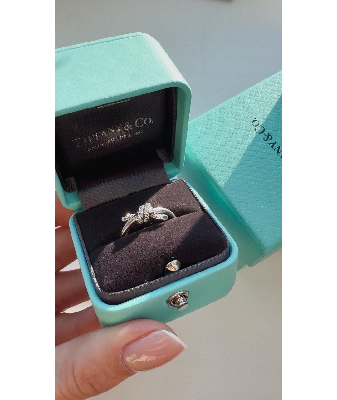TIFFANY&CO Серебряное кольцо из белого золота, фото 2