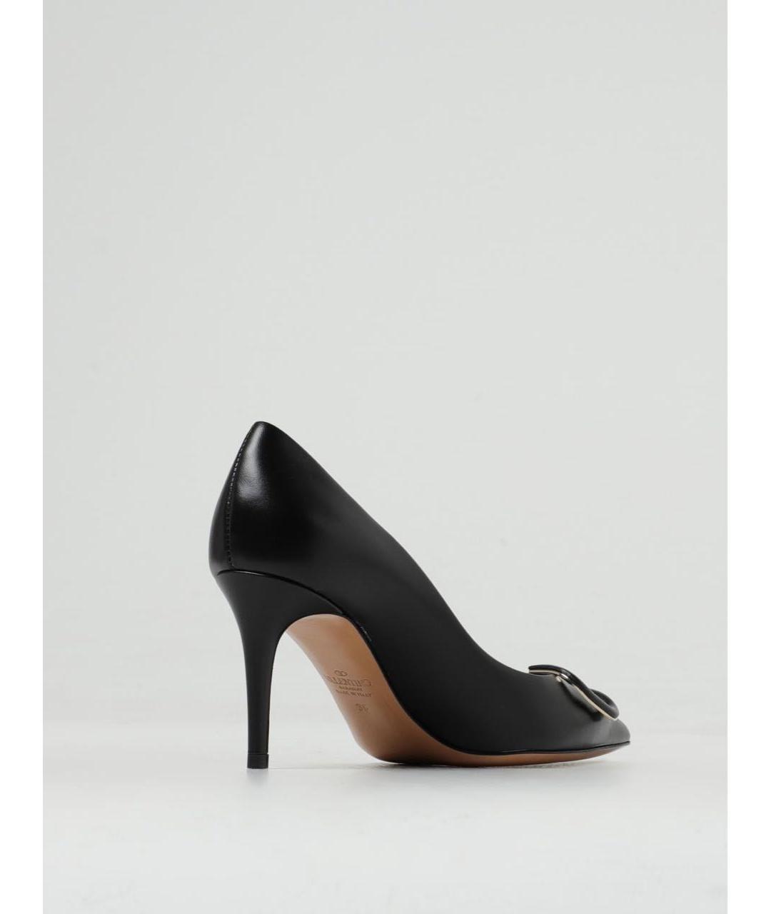 VALENTINO Черные кожаные туфли, фото 3