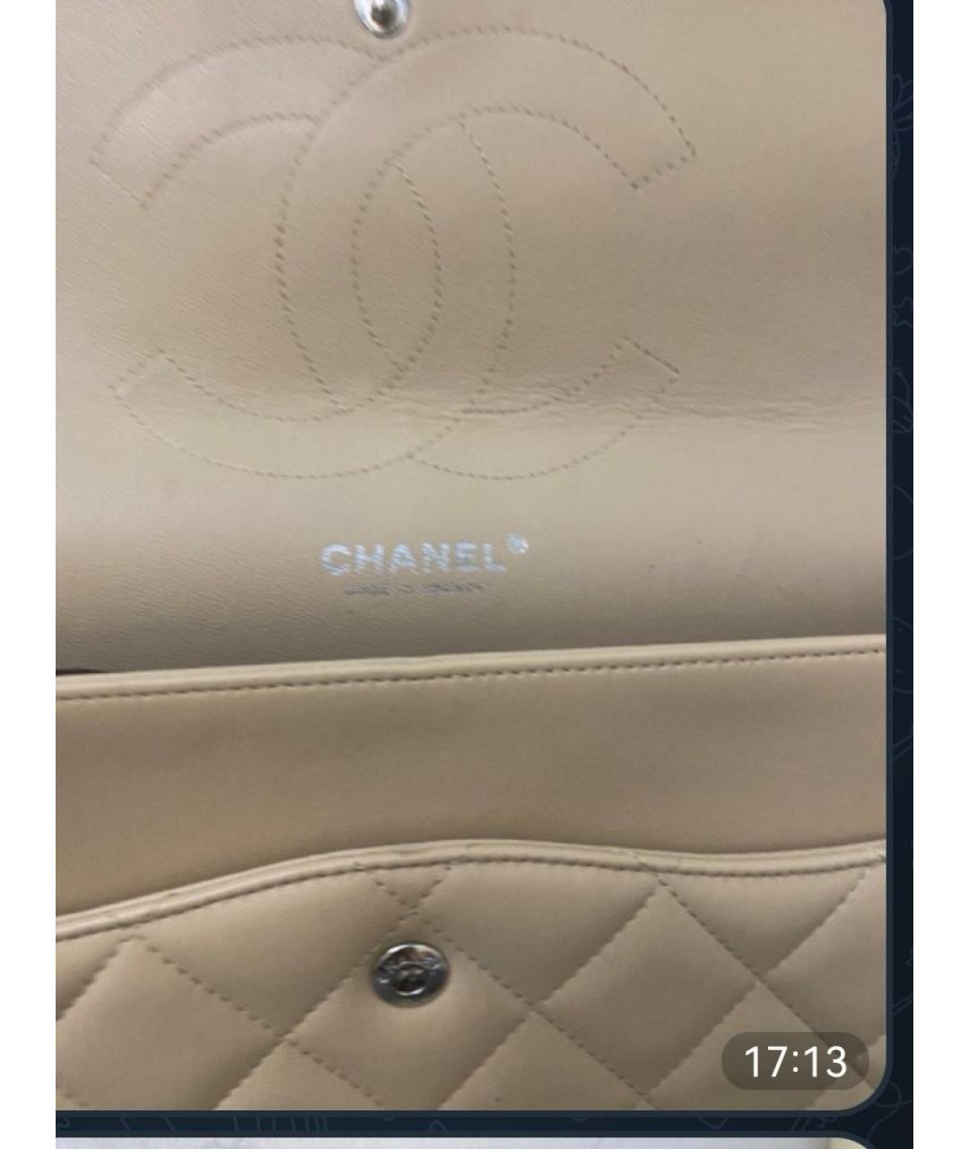 CHANEL Желтая кожаная сумка через плечо, фото 4