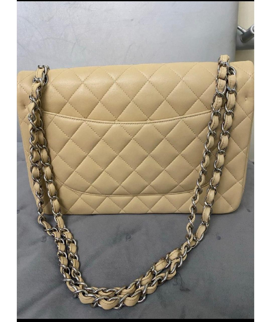 CHANEL Желтая кожаная сумка через плечо, фото 3