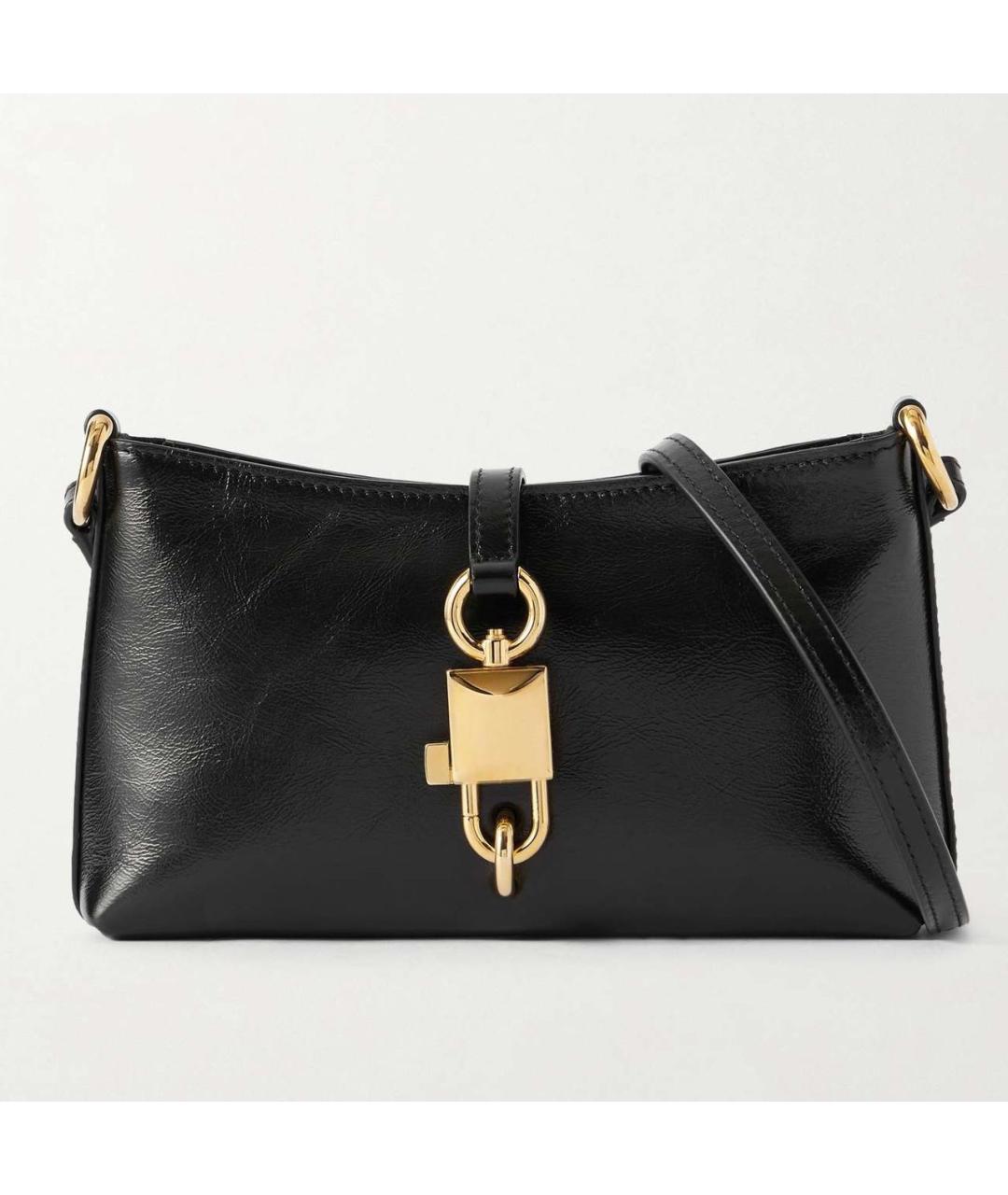 DOLCE&GABBANA Черная кожаная сумка через плечо, фото 6