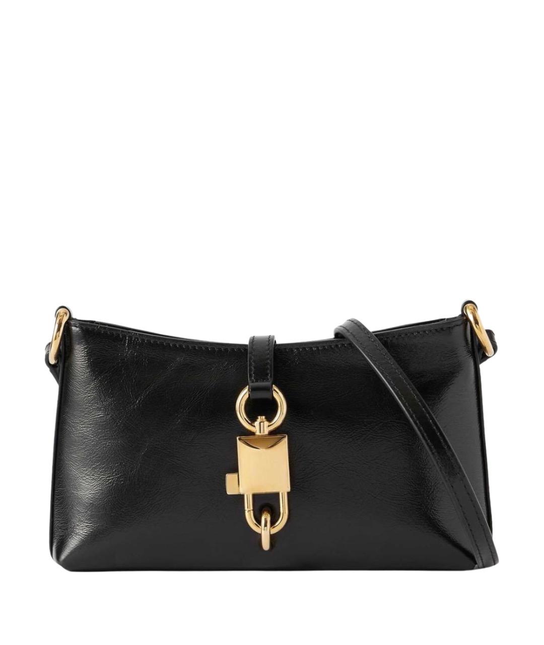 DOLCE&GABBANA Черная кожаная сумка через плечо, фото 1
