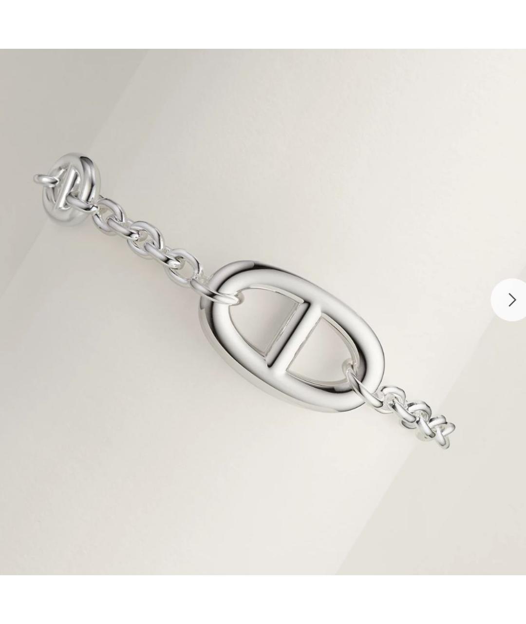 HERMES Серебрянный с серебряным покрытием браслет, фото 5