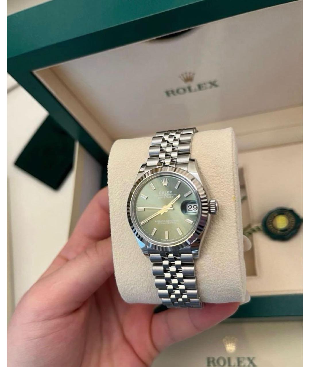 ROLEX Белые часы из белого золота, фото 3