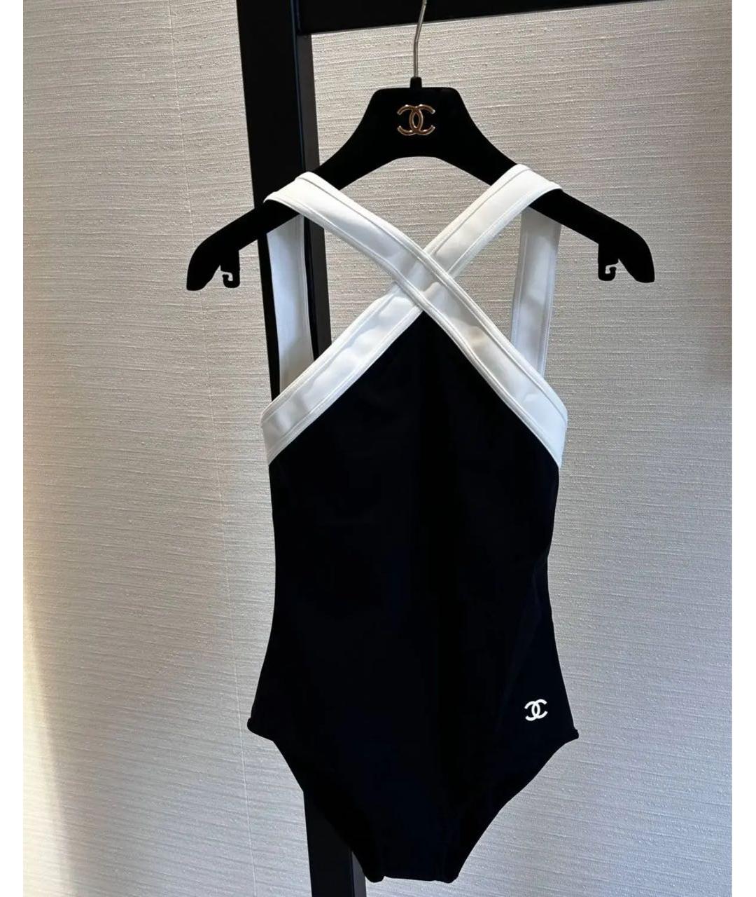 CHANEL Черный полиэстеровый купальник, фото 2