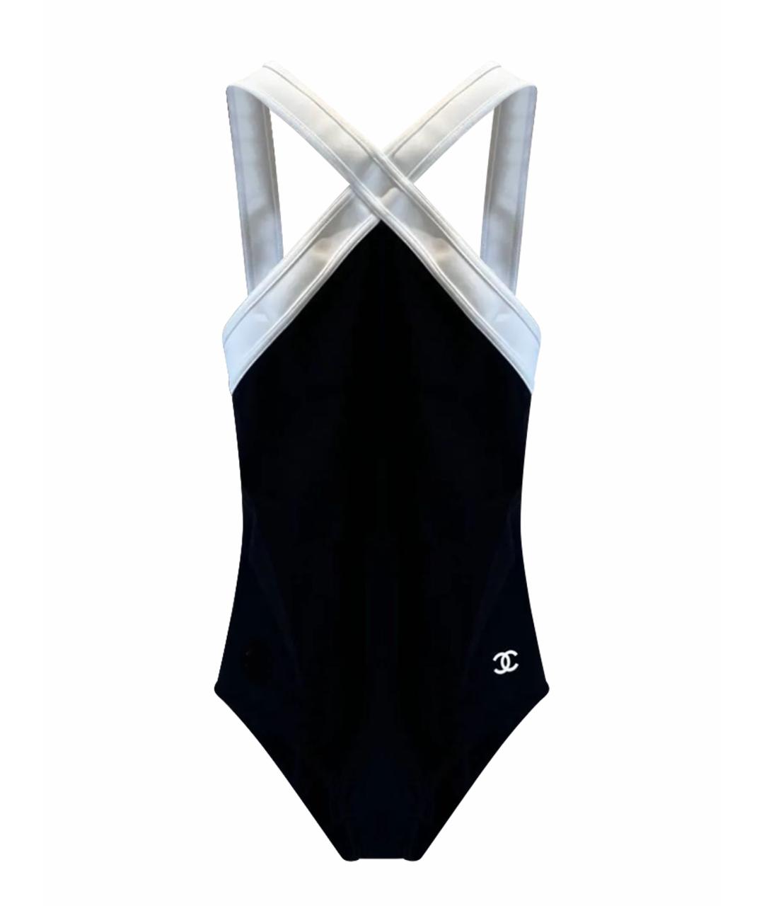 CHANEL Черный полиэстеровый купальник, фото 1
