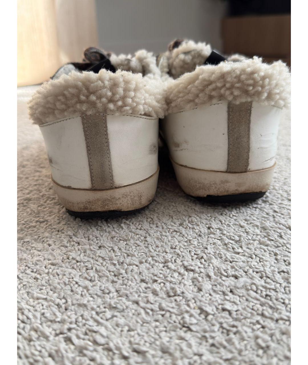 GOLDEN GOOSE DELUXE BRAND Белые кожаные кеды, фото 3