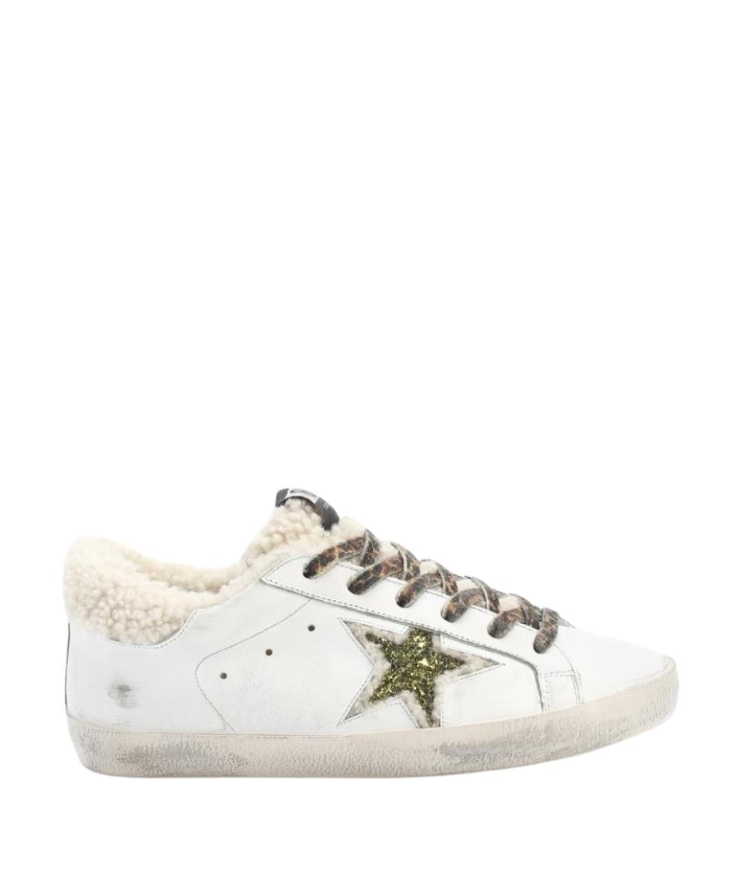 GOLDEN GOOSE DELUXE BRAND Белые кожаные кеды, фото 1