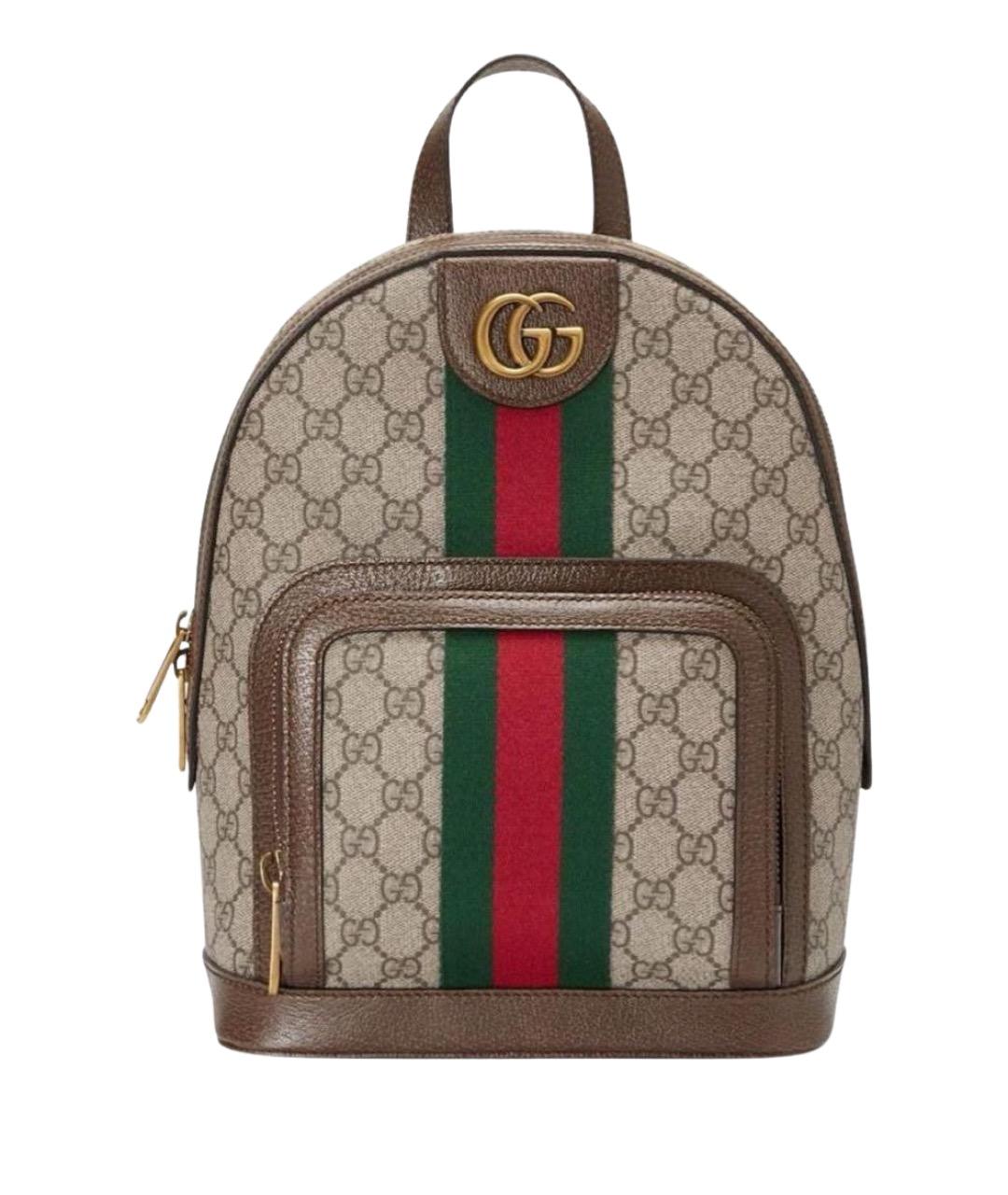 GUCCI Коричневый рюкзак, фото 1