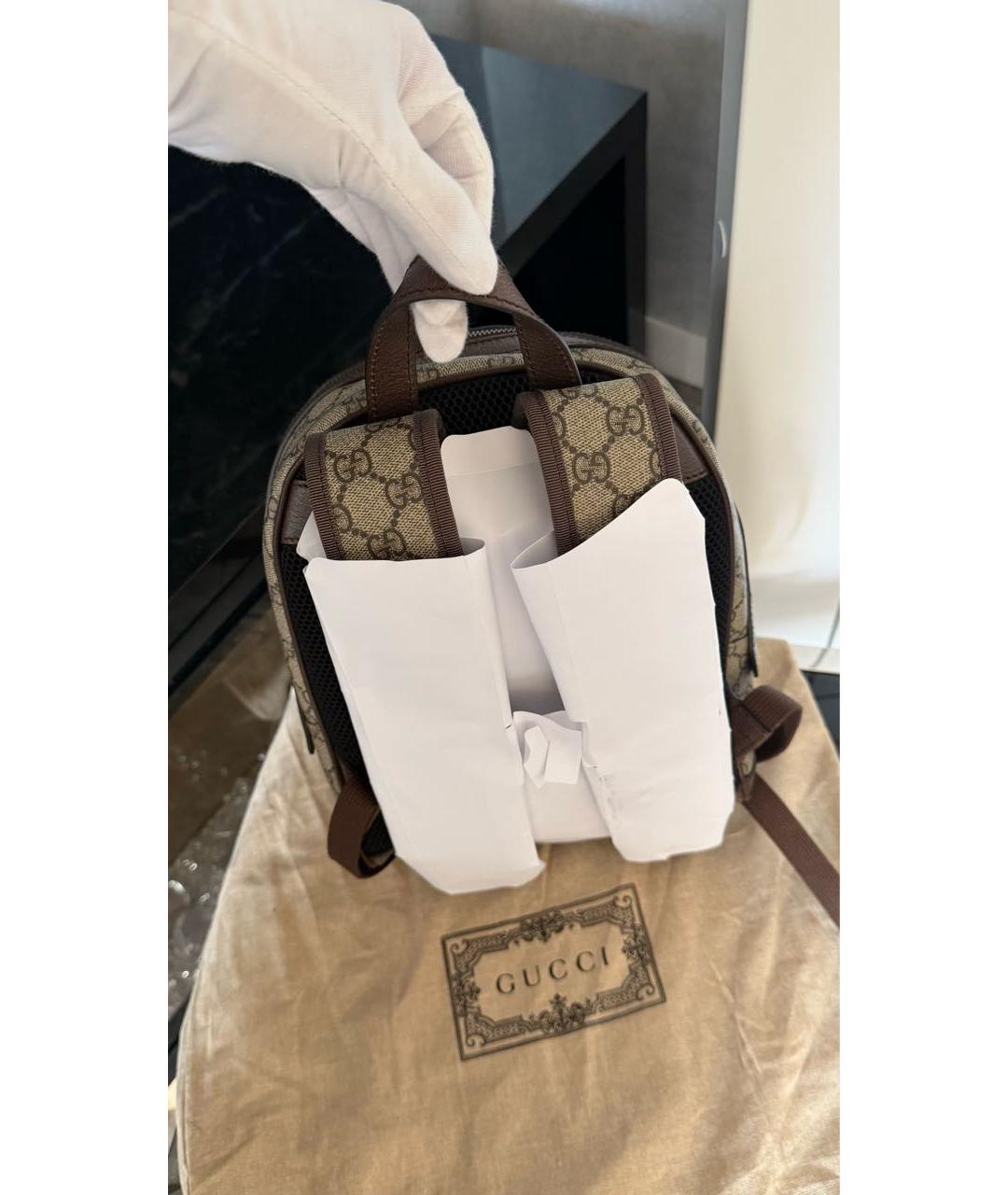 GUCCI Коричневый рюкзак, фото 5