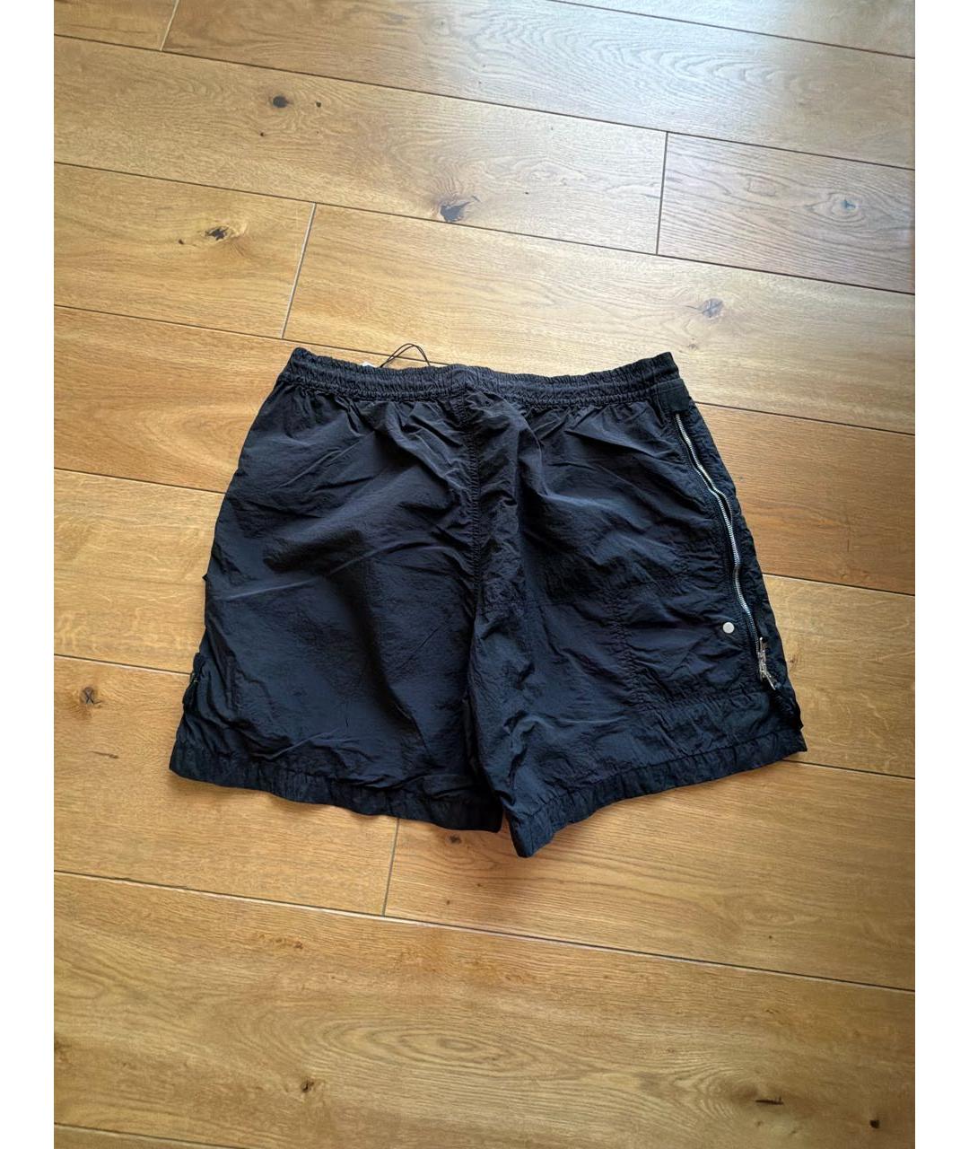 STONE ISLAND Черные полиамидовые шорты, фото 2