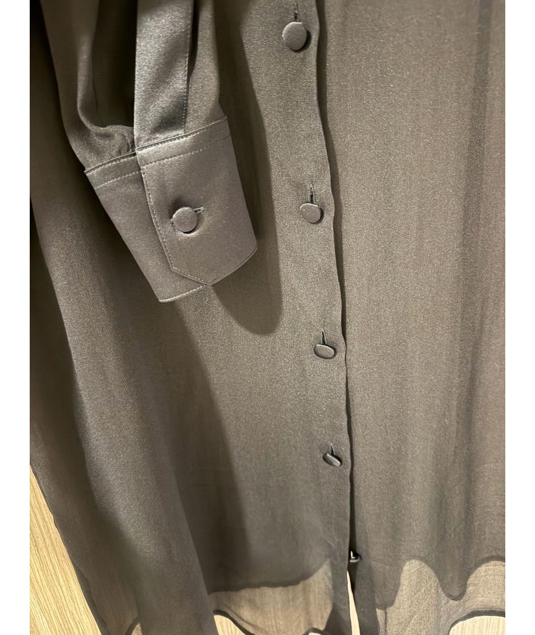 DOLCE&GABBANA Черная шелковая блузы, фото 5