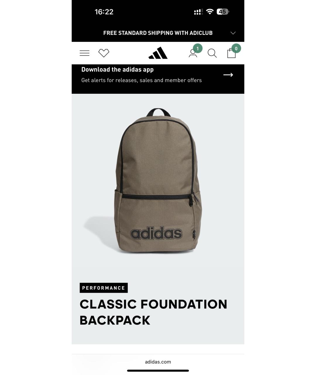 ADIDAS Хаки рюкзак, фото 9