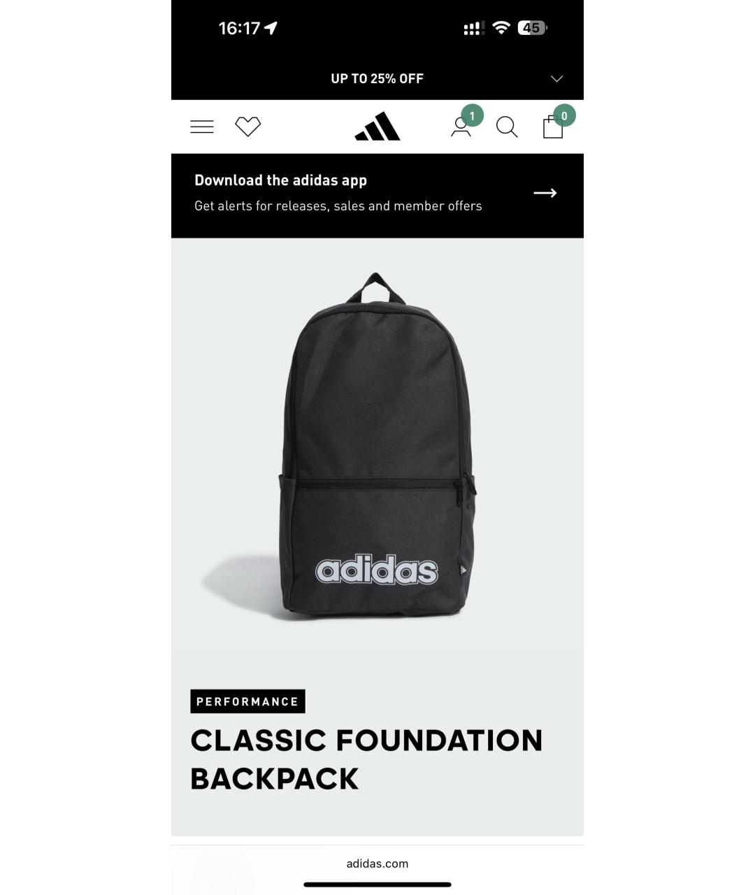 ADIDAS Хаки рюкзак, фото 3