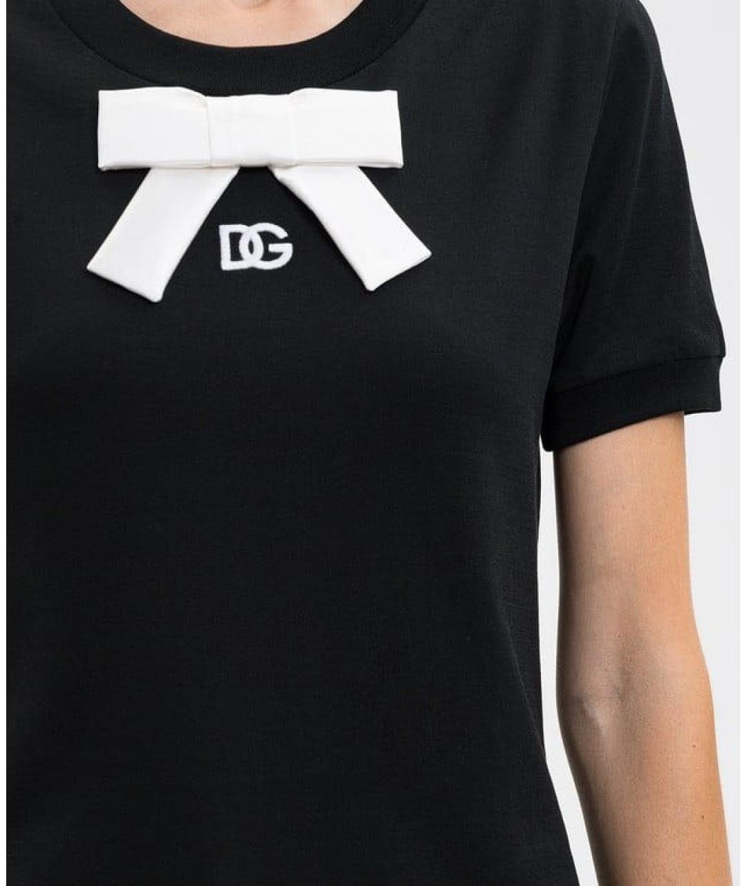DOLCE&GABBANA Черная футболка, фото 4