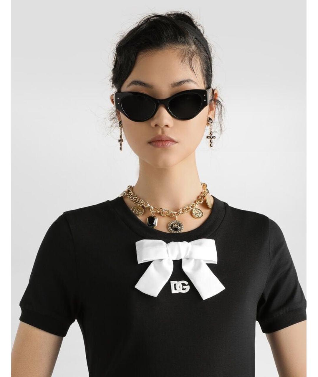 DOLCE&GABBANA Черная футболка, фото 5
