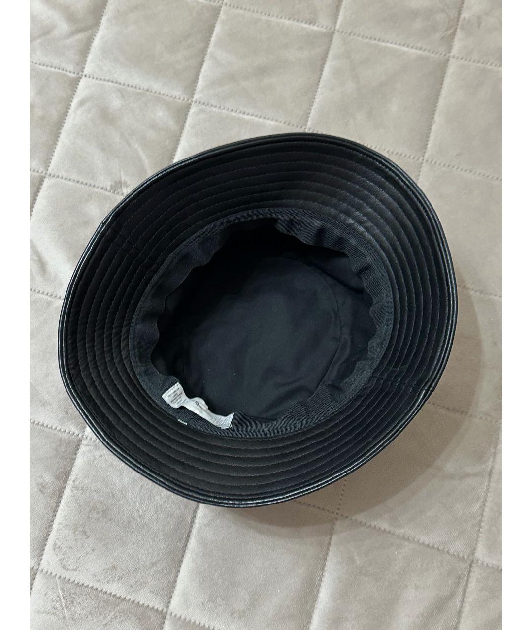 CELINE Черная кожаная кепка/бейсболка, фото 6