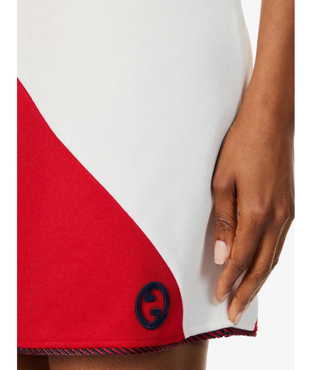 GUCCI Белое хлопковое платье, фото 5