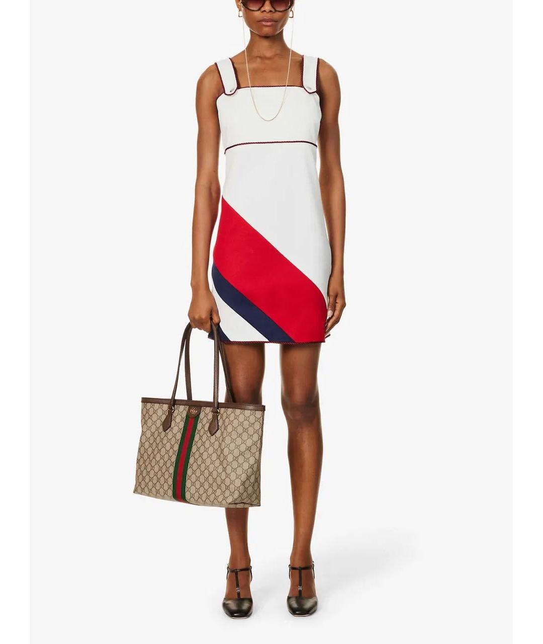 GUCCI Белое хлопковое платье, фото 2