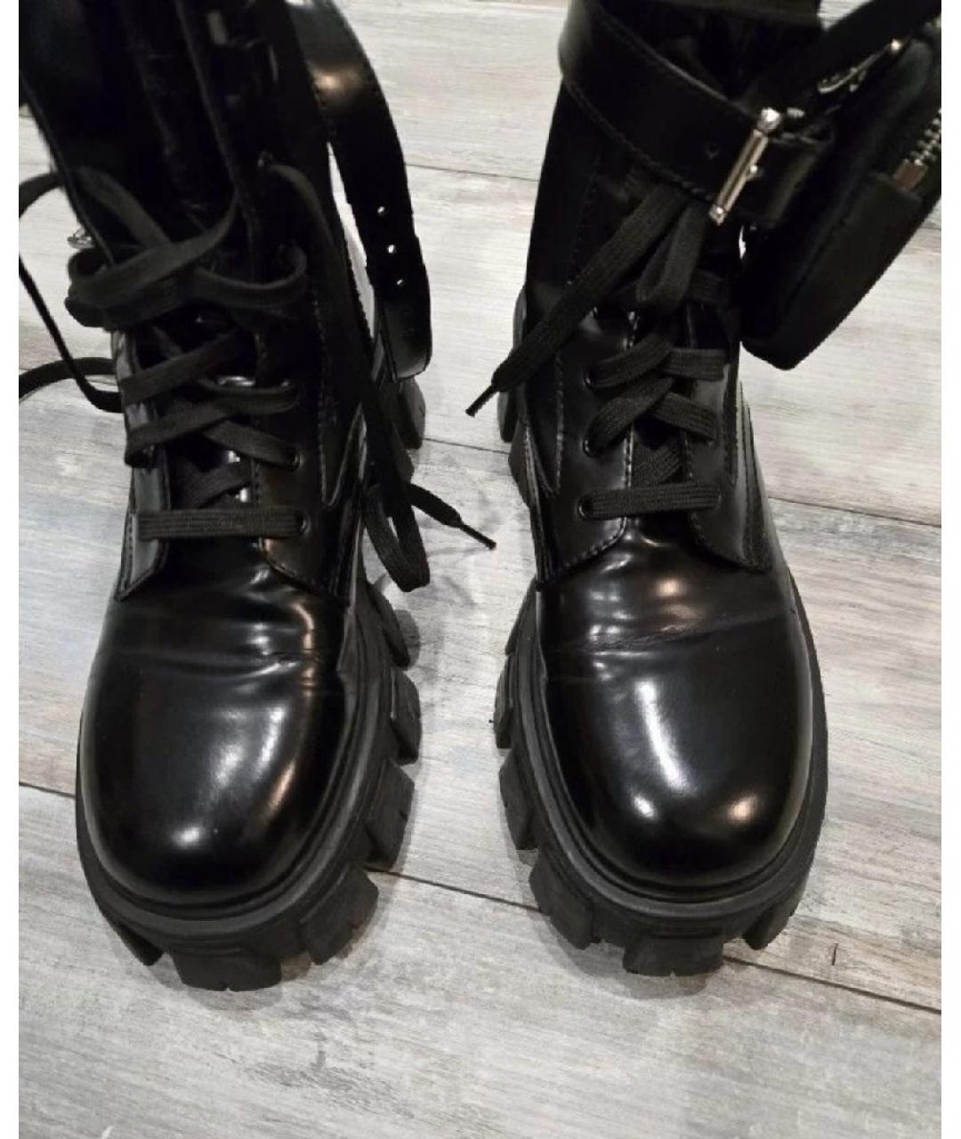 PRADA Черные ботинки, фото 4