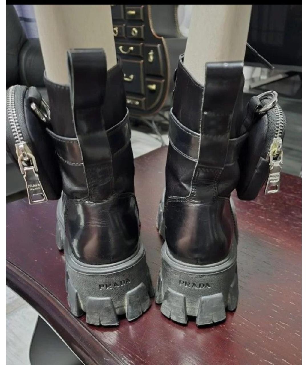 PRADA Черные ботинки, фото 5