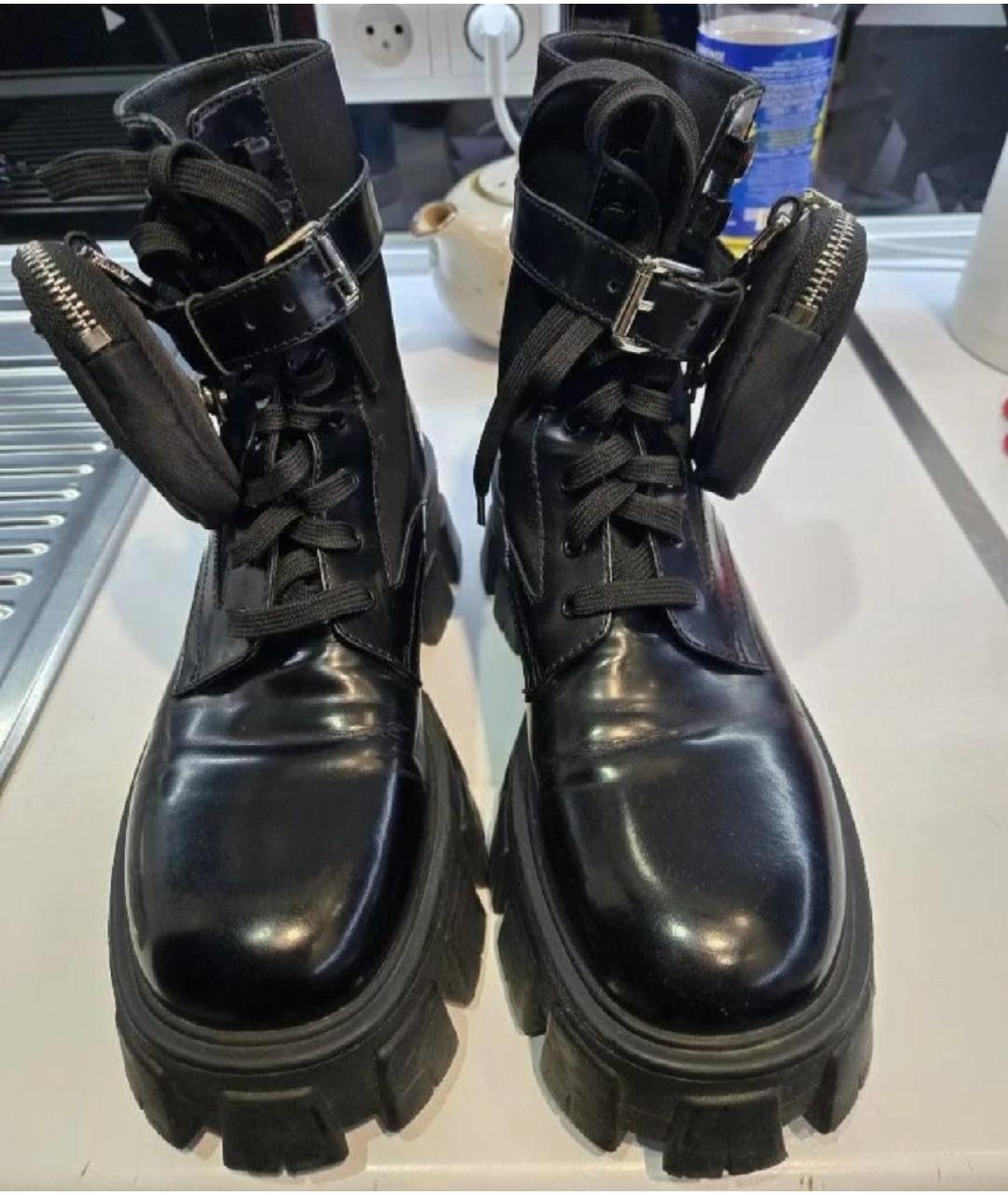 PRADA Черные ботинки, фото 2