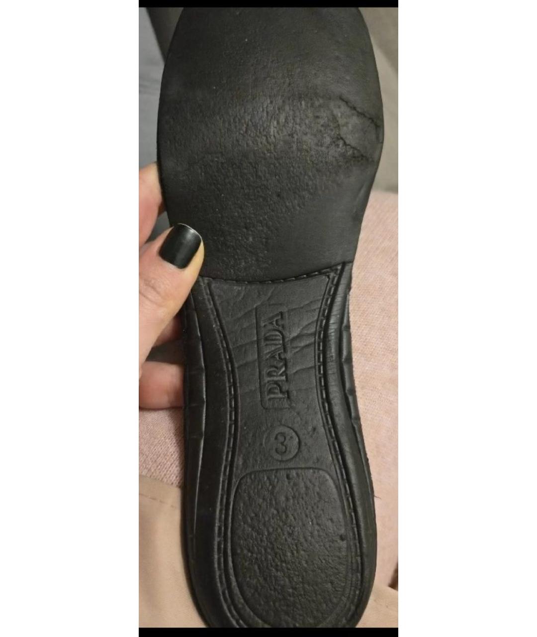 PRADA Черные ботинки, фото 9