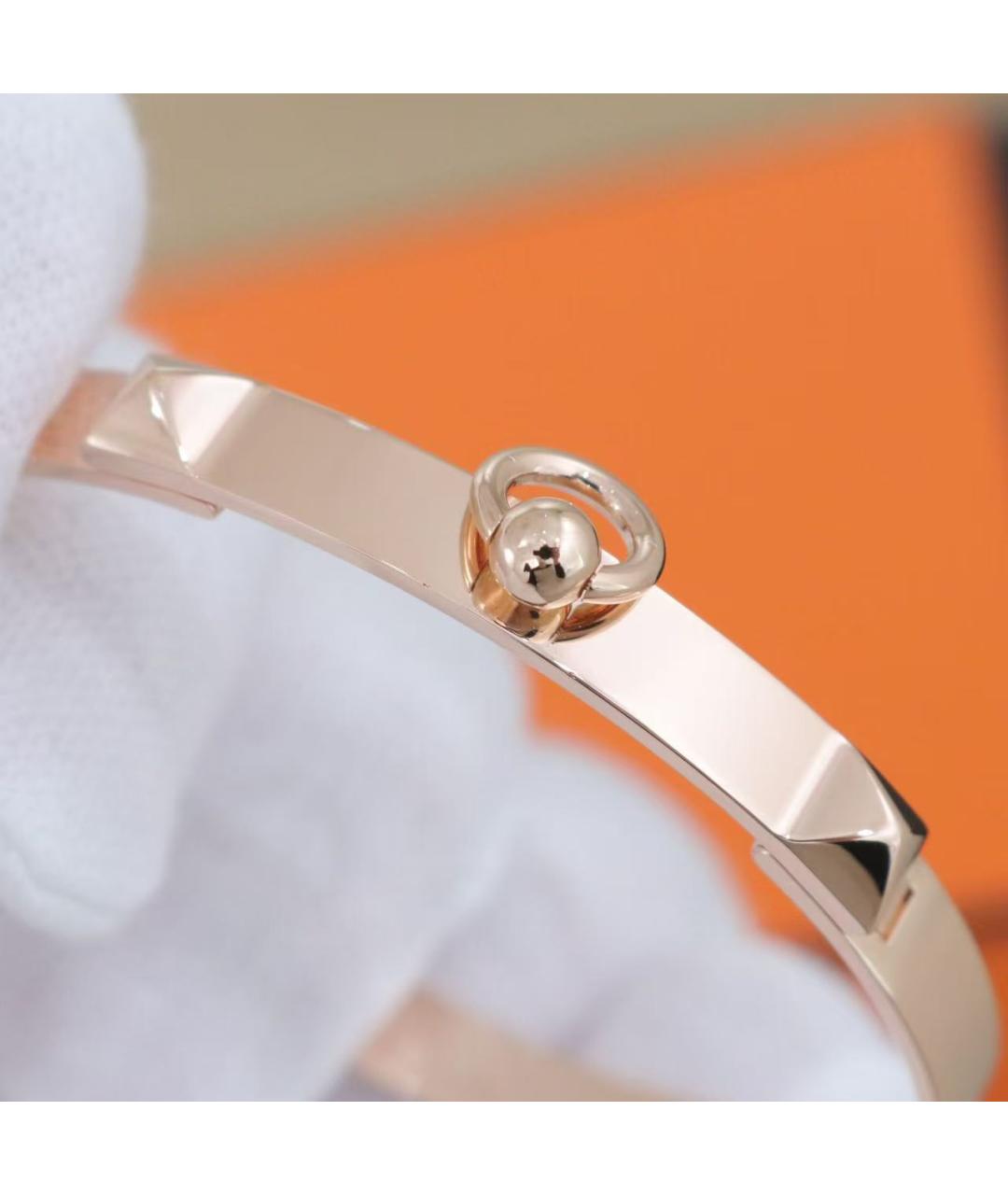 HERMES Золотой браслет из розового золота, фото 7