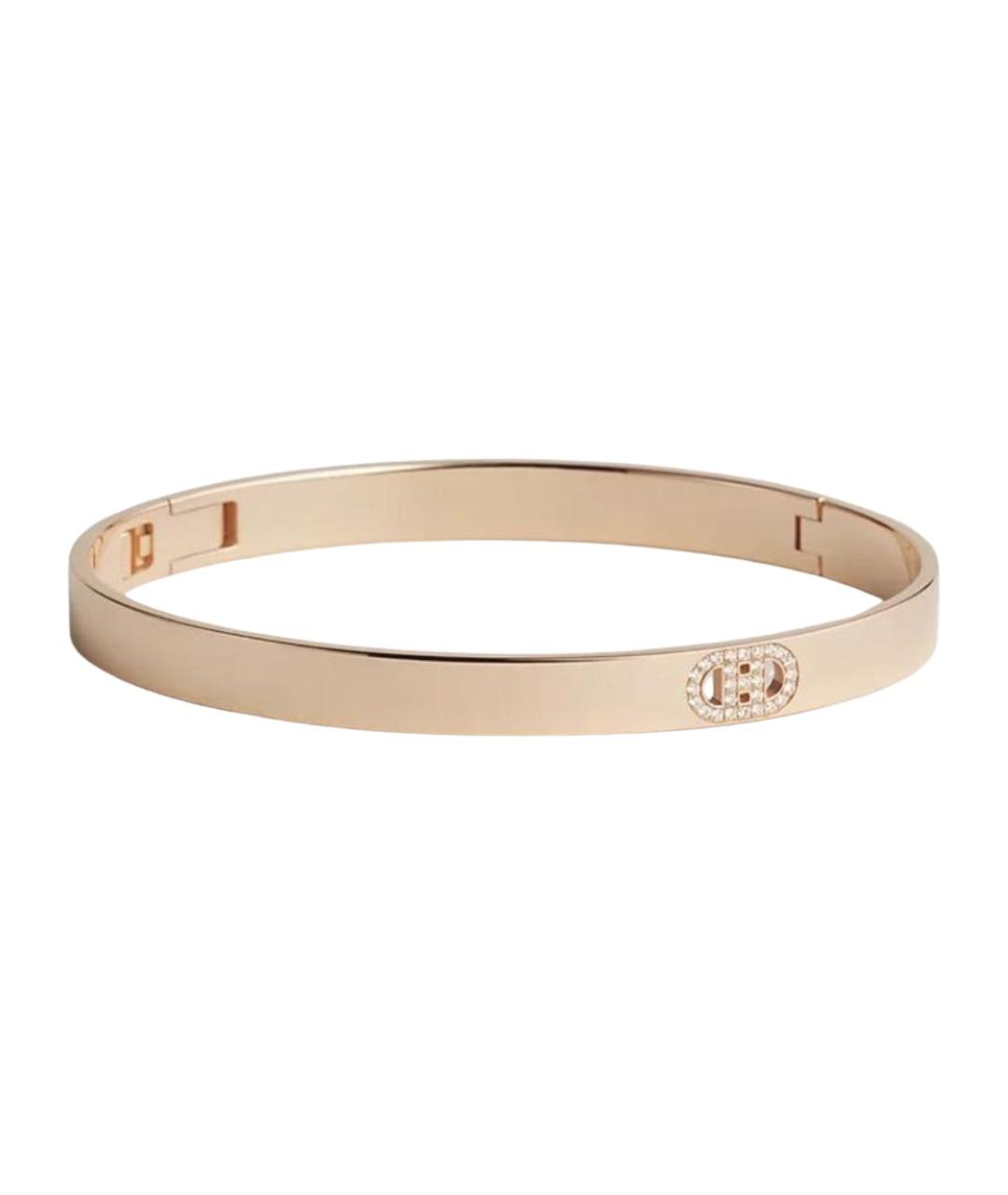 HERMES Золотой браслет из розового золота, фото 1