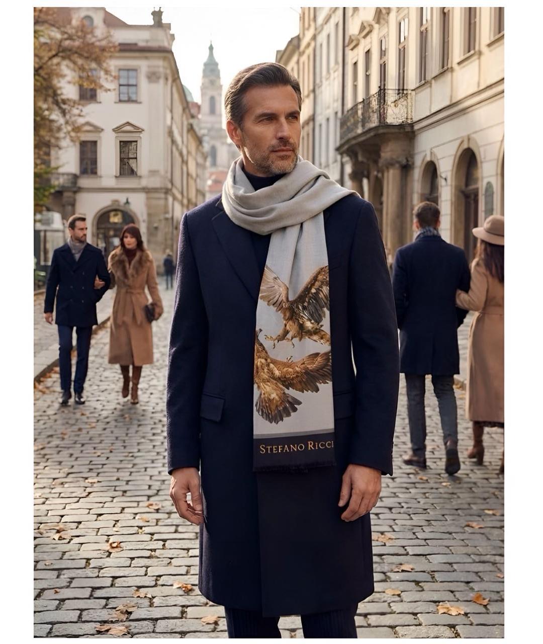 STEFANO RICCI Мульти кашемировый шарф, фото 8