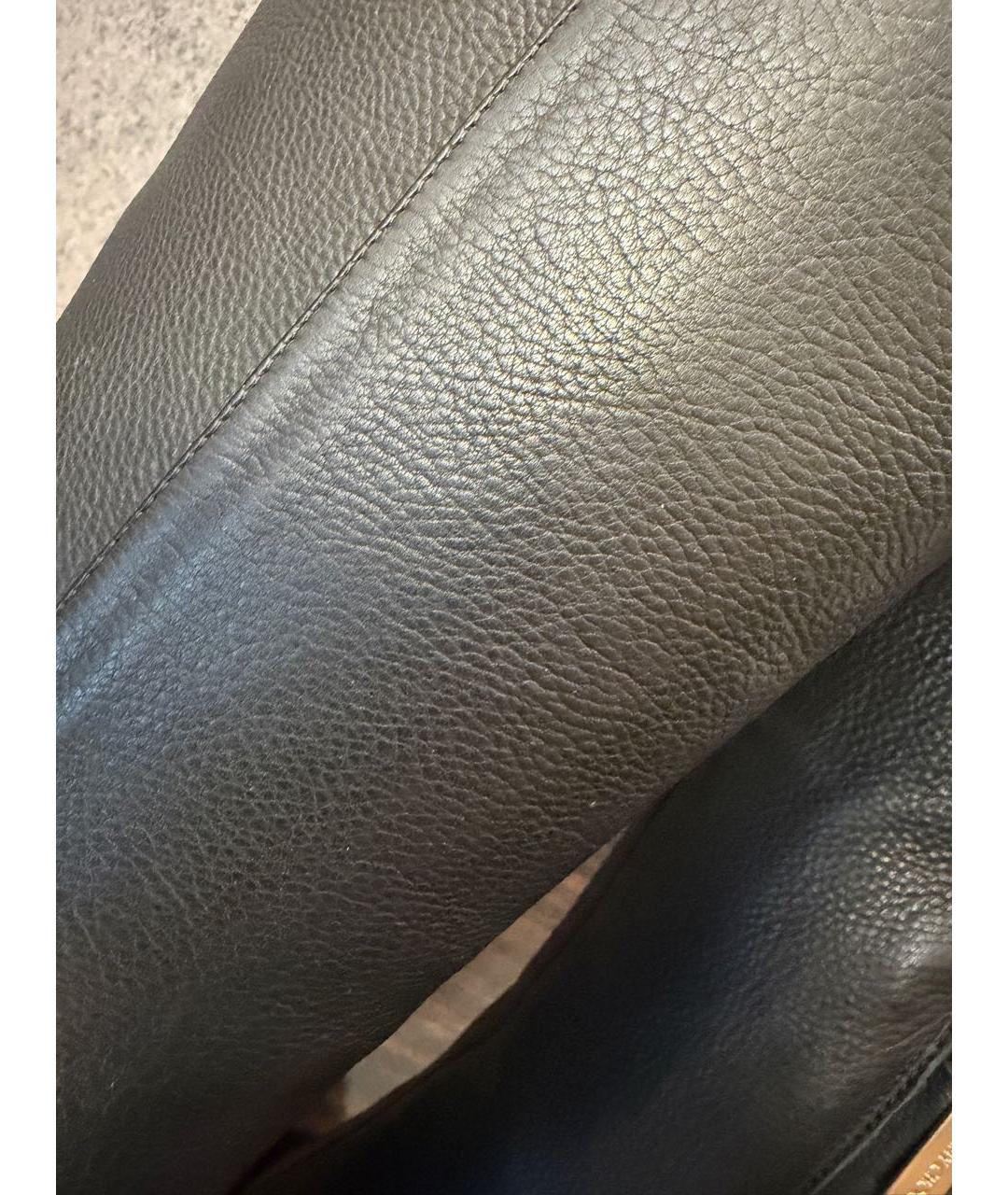 JIMMY CHOO Черные кожаные ботфорты, фото 6