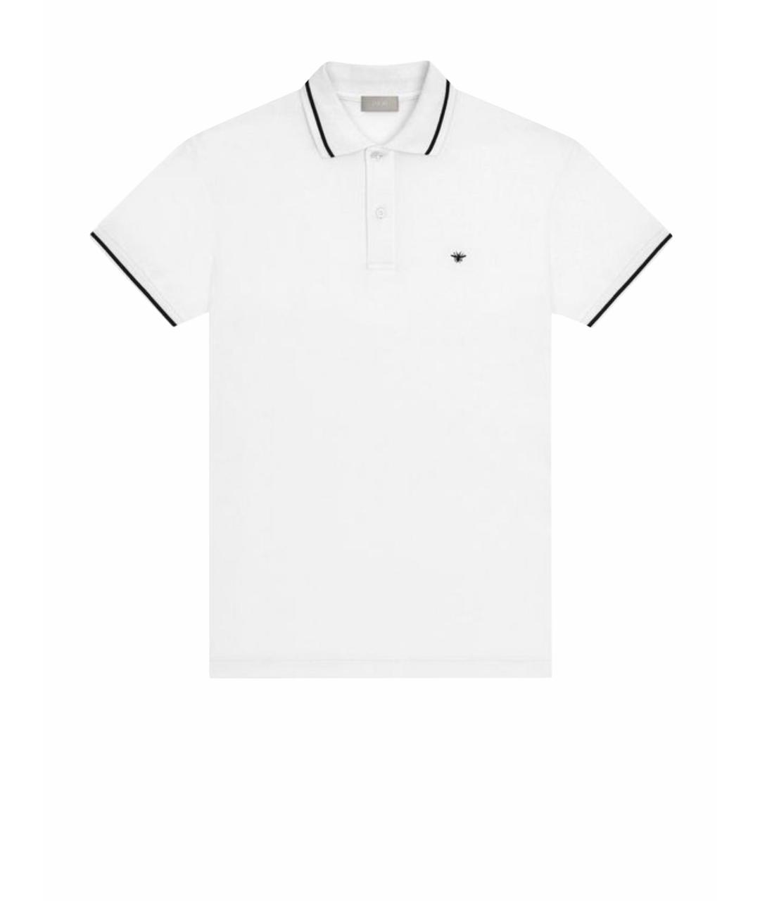 CHRISTIAN DIOR Белая хлопковая футболка, фото 1