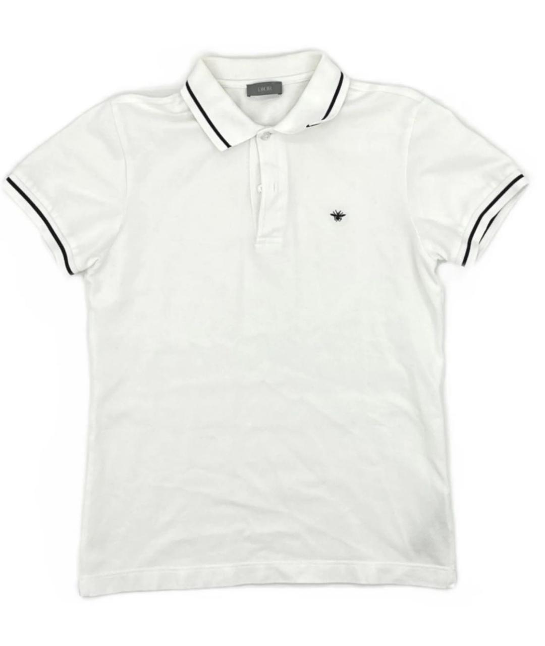 CHRISTIAN DIOR Белая хлопковая футболка, фото 2