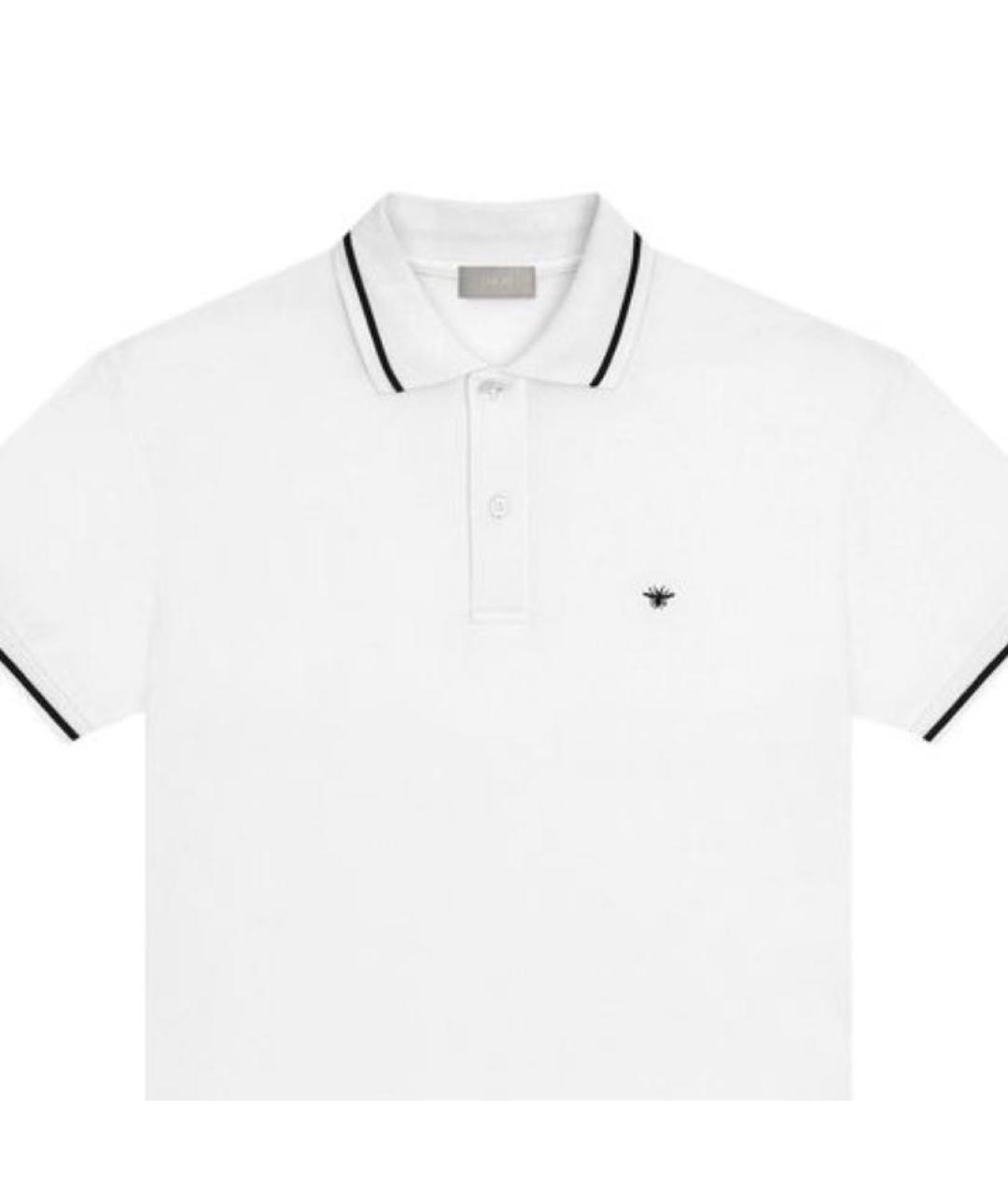 CHRISTIAN DIOR Белая хлопковая футболка, фото 7