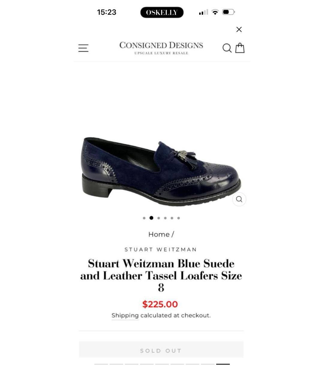 STUART WEITZMAN Темно-синие замшевые туфли, фото 6