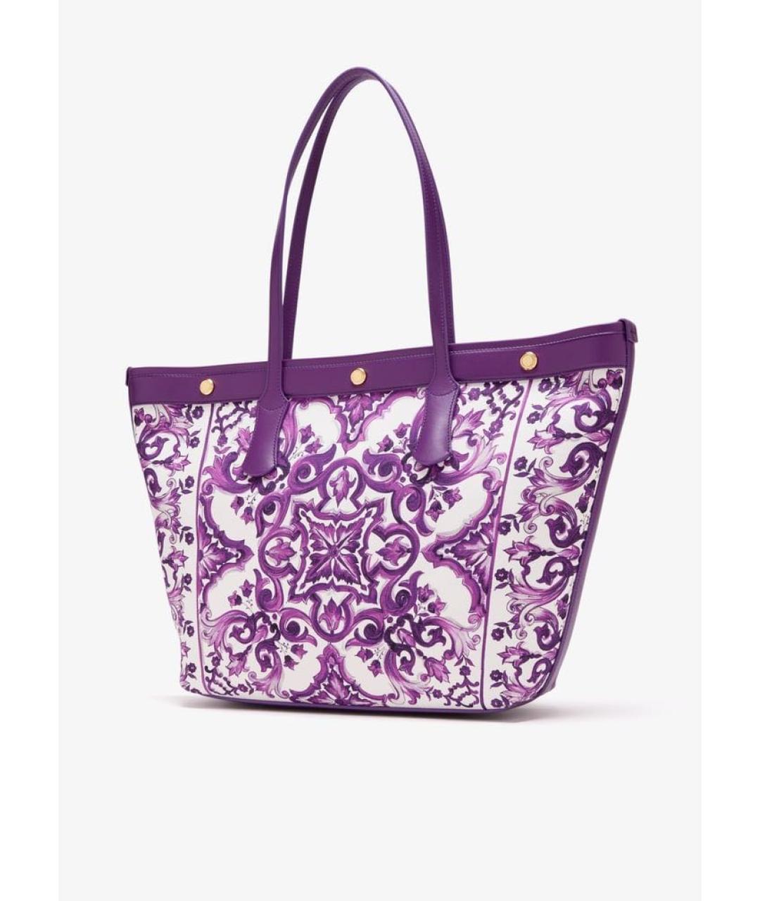 DOLCE&GABBANA Фиолетовая сумка тоут, фото 2