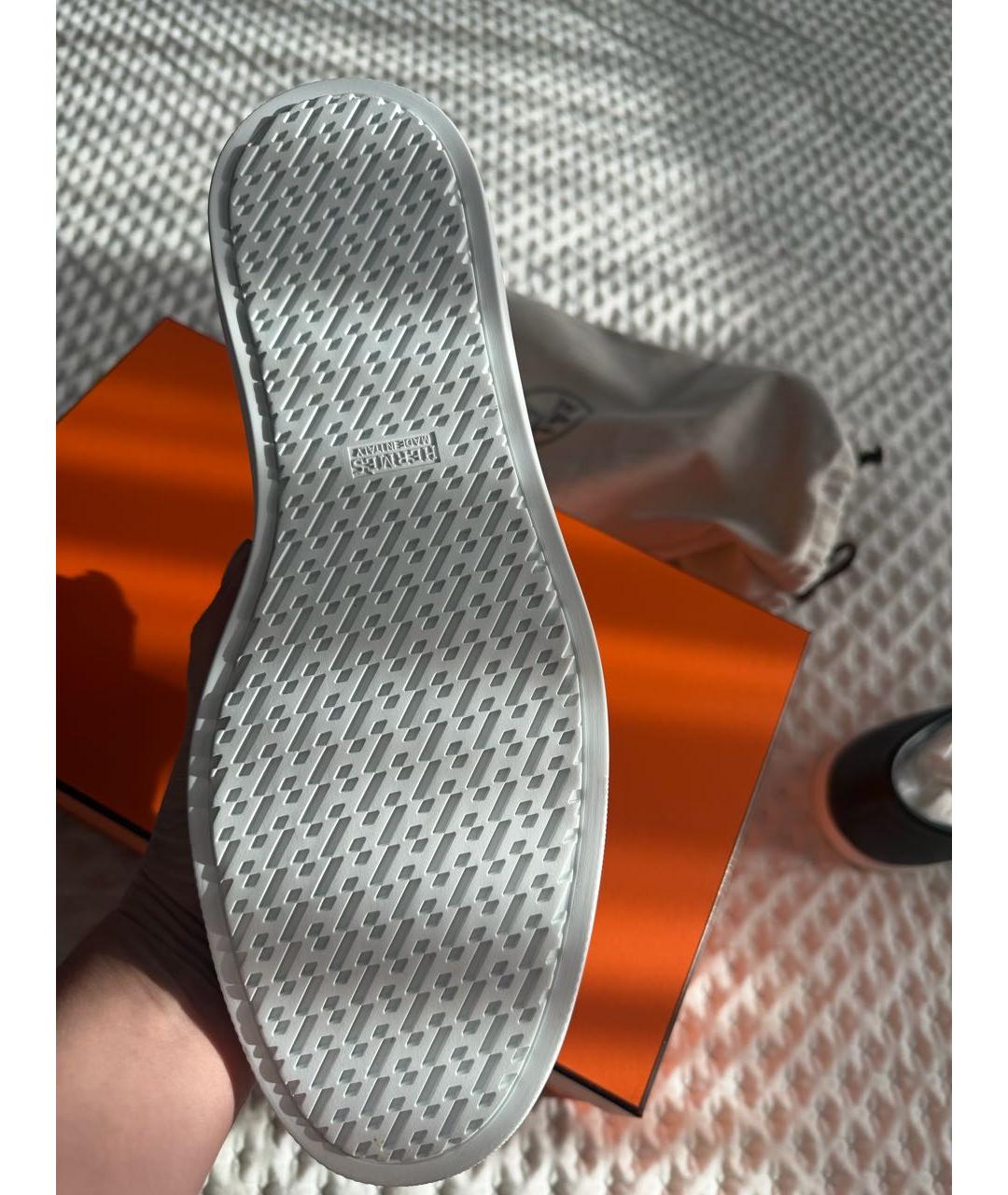 HERMES Черные кожаные лоферы, фото 5