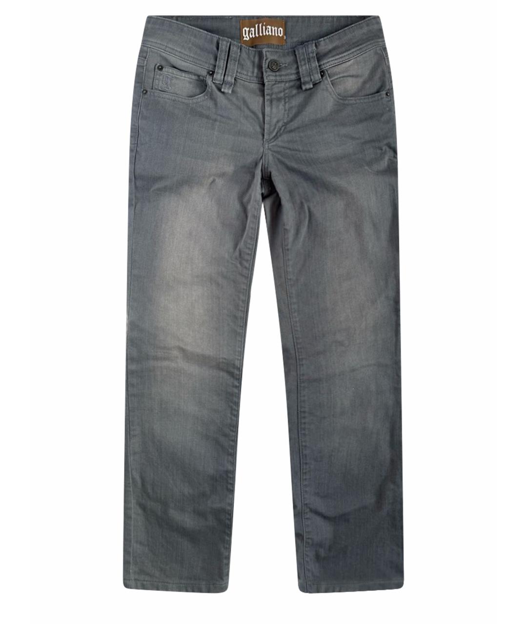 JOHN GALLIANO Серые хлопковые джинсы слим, фото 8