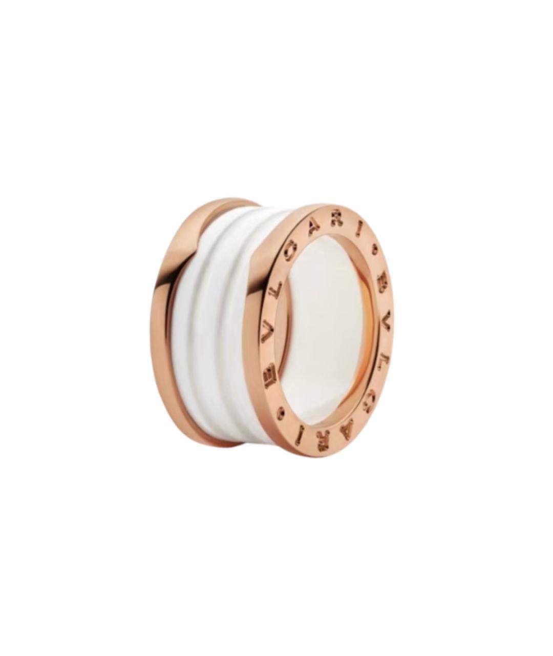 BVLGARI Белое кольцо из розового золота, фото 4
