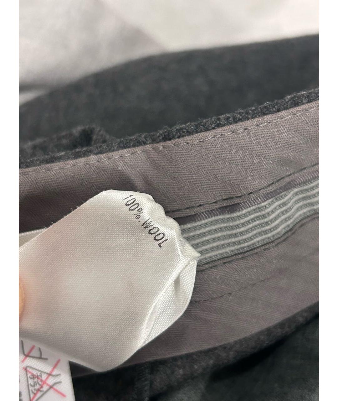 CHLOE Серые шерстяные брюки широкие, фото 7
