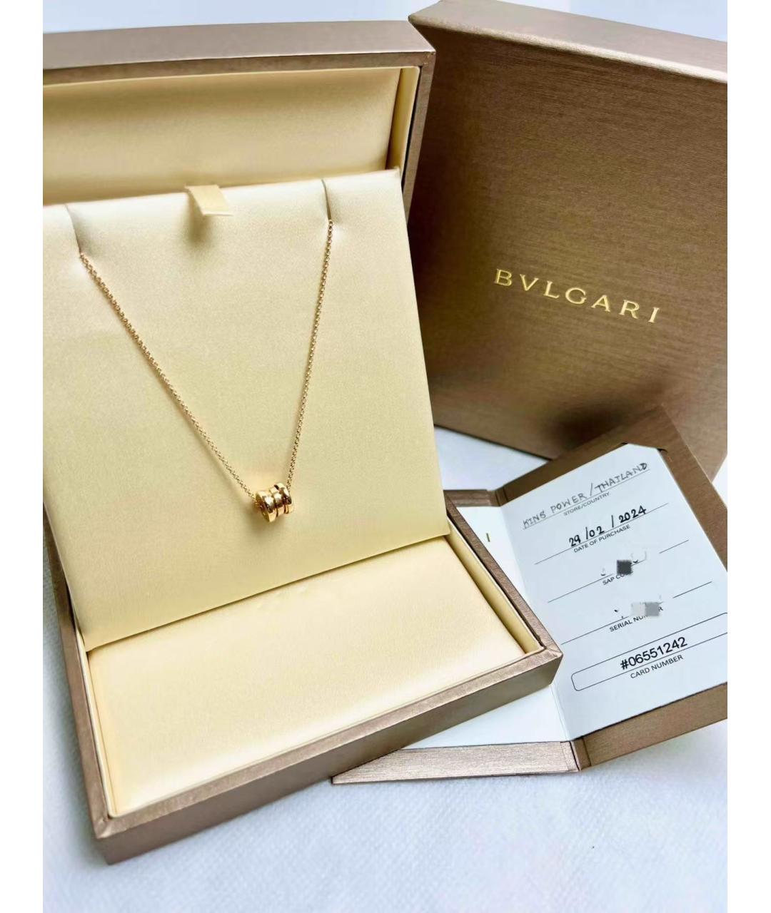 BVLGARI Золотая подвеска из розового золота, фото 3