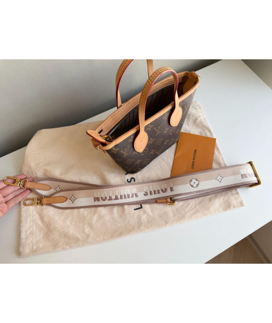 LOUIS VUITTON Коричневая сумка через плечо, фото 6