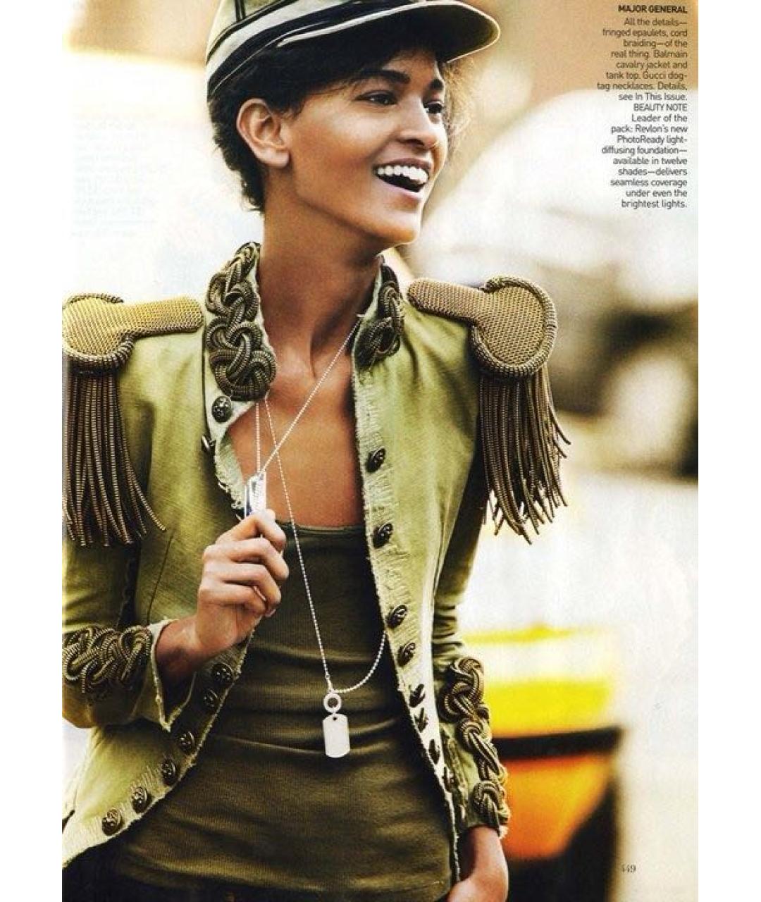 BALMAIN Хаки хлопковый жакет/пиджак, фото 3